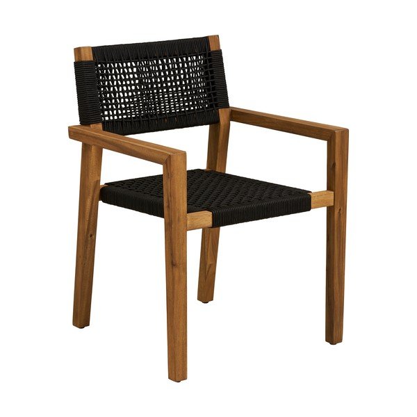 Černá dřevěná zahradní židle Anzio – House Nordic