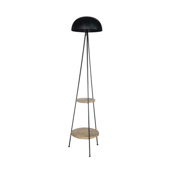 Černá stojací lampa (výška 150 cm) Ardecor – Sema