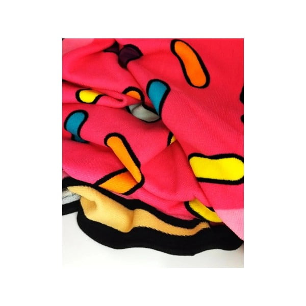 Růžová dětská plážová osuška ø 150 cm Donut – JAHU collections-image-2