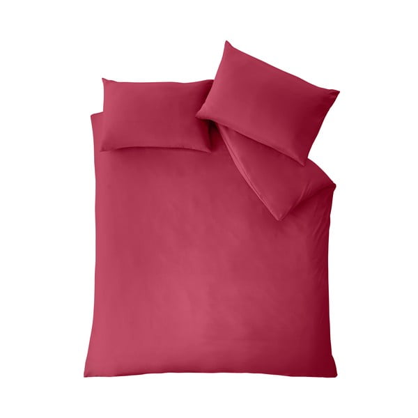 Tmavě růžové povlečení na dvoulůžko 200x200 cm So Soft Easy Iron – Catherine Lansfield