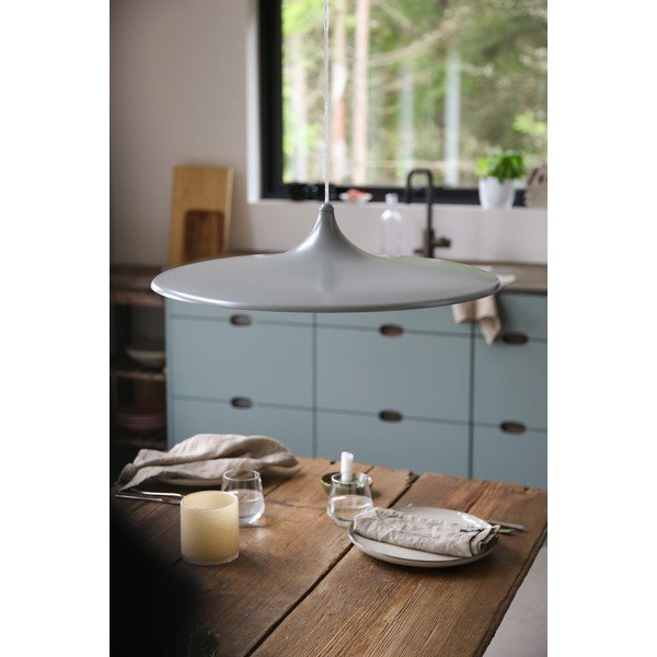 Šedé kovové LED stmívatelné závěsné svítidlo ø57x13 cm Beam – Markslöjd-image-1