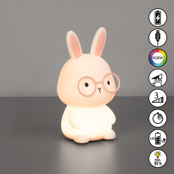 Světle růžové dětské noční světlo Josie – Fischer & Honsel-image-4