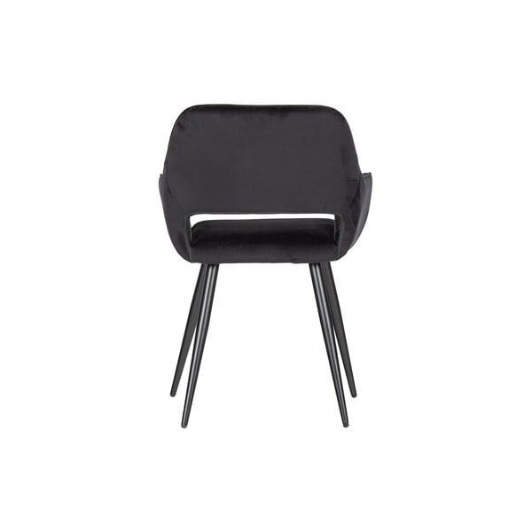 Černá čalouněná jídelní křesla v sadě 2 ks s područkami Jelle – WOOOD-image-4