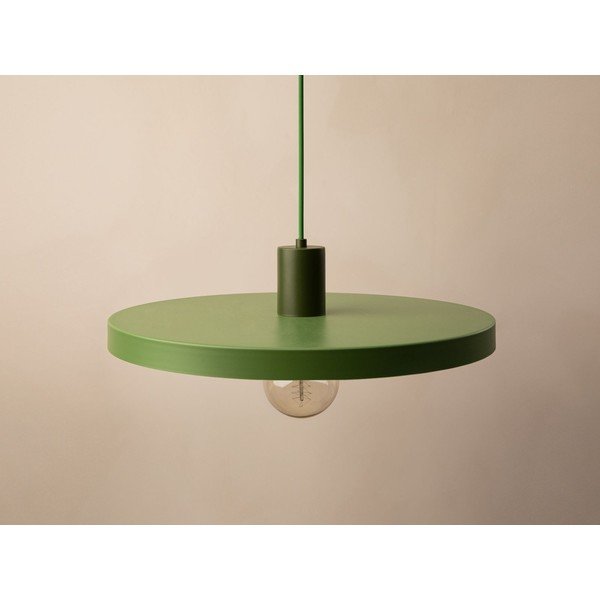 Zelené kovové závěsné svítidlo ø 40 cm Ori – Micadoni -image-3
