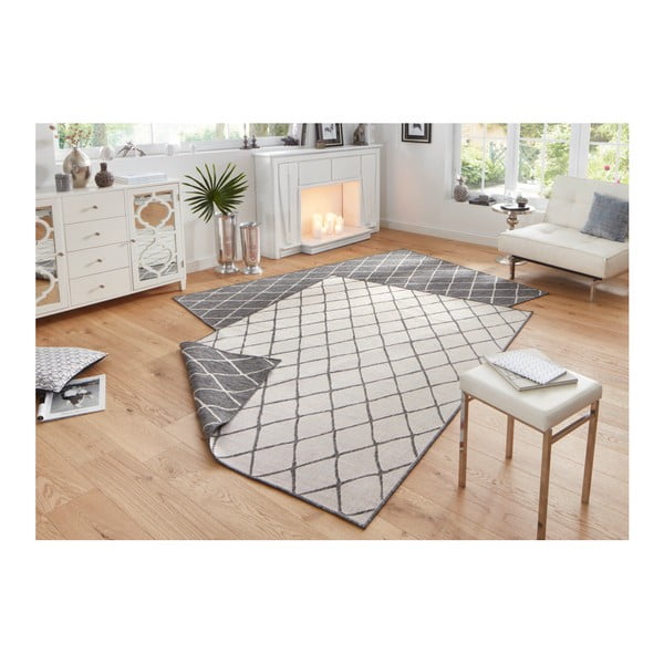 Šedo-krémový venkovní koberec NORTHRUGS Malaga, 80 x 150 cm-image-2