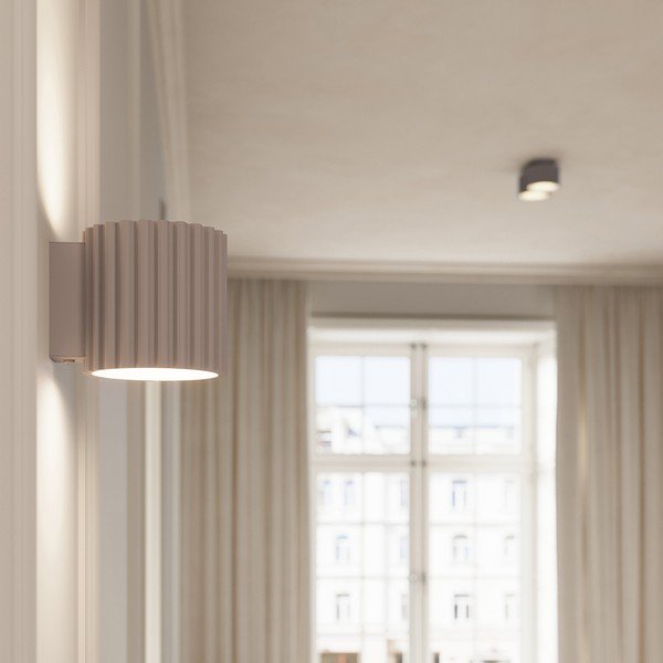 Taupe kovové bodové svítidlo ø 10 cm Zora – Sollux-image-1