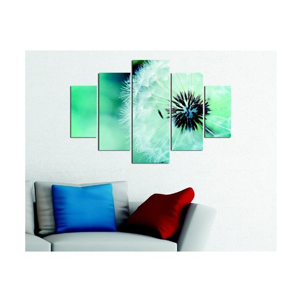 Vícedílný obraz Fluffy Green, 92 x 56 cm-image-1