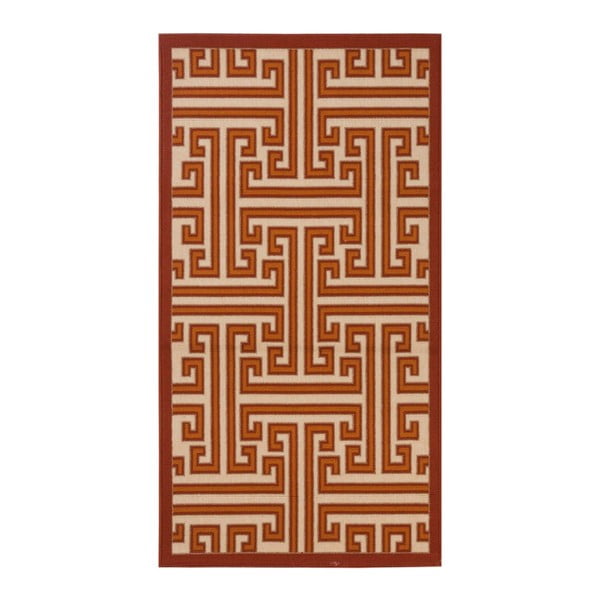 Červený koberec vhodný do exteriéru Veranda, 150 x 80 cm