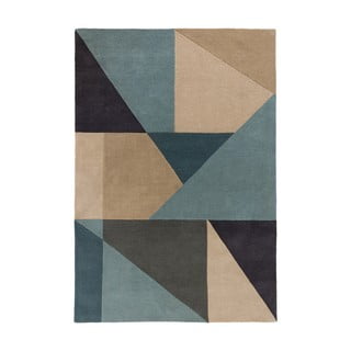 Modro-béžový vlněný koberec 170x120 cm Arlo Harper - Flair Rugs