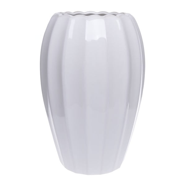 Bílá keramická váza Ewax Monana, výška 31 cm
