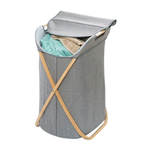 Koš na prádlo s bambusovým rámem Wenko Bahari Bamboo, 79 l-image-3