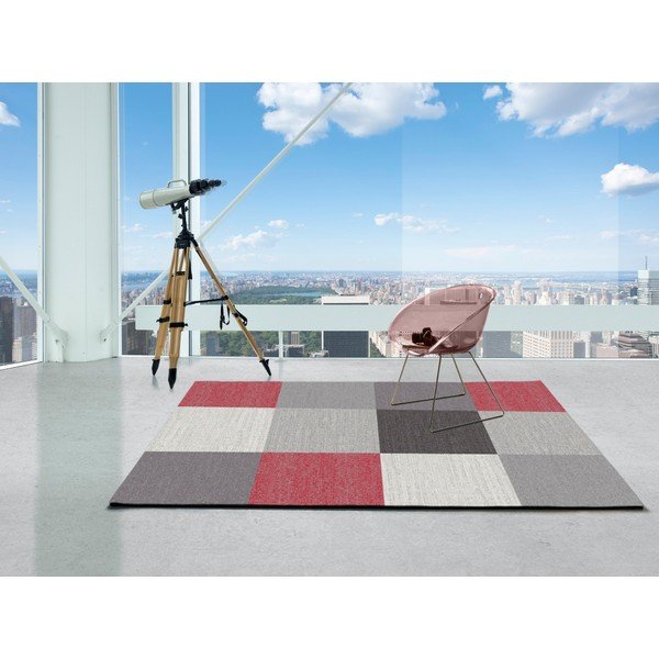 Šedý koberec Universal Menfis Square, 120 x 170 cm