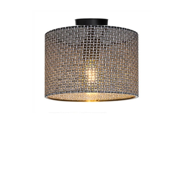 Šedé stropní svítidlo s textilním stínidlem ø 38 cm Goza – Squid Lighting