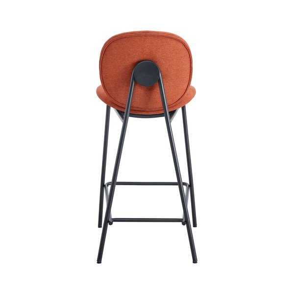 Barové židle v sadě 2 ks v cihlové barvě (výška sedáku 65 cm) Cori – Marckeric-image-4