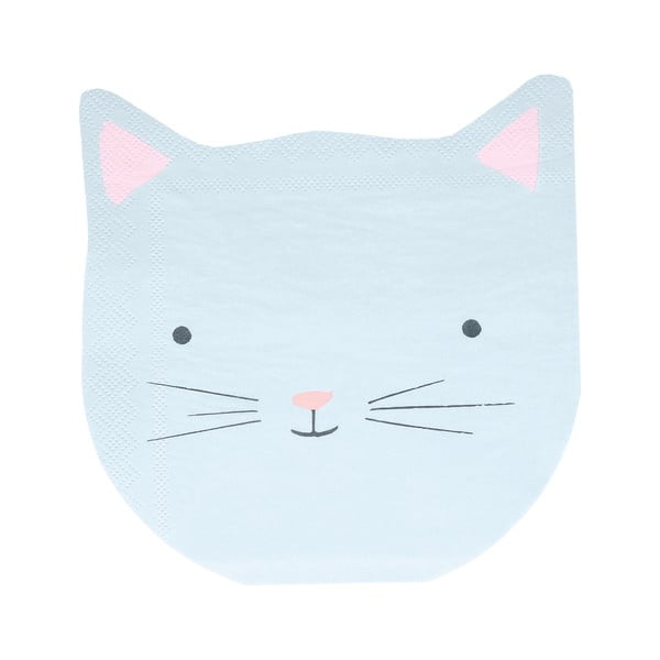 Papírové ubrousky v sadě 16 ks Cat – Meri Meri-image-2