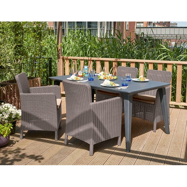 Světle hnědé plastové zahradní křeslo Trenton – Keter-image-1