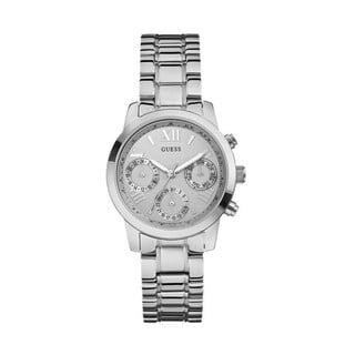 Dámské hodinky ve stříbrné barvě s páskem z nerezové oceli Guess W0448L1