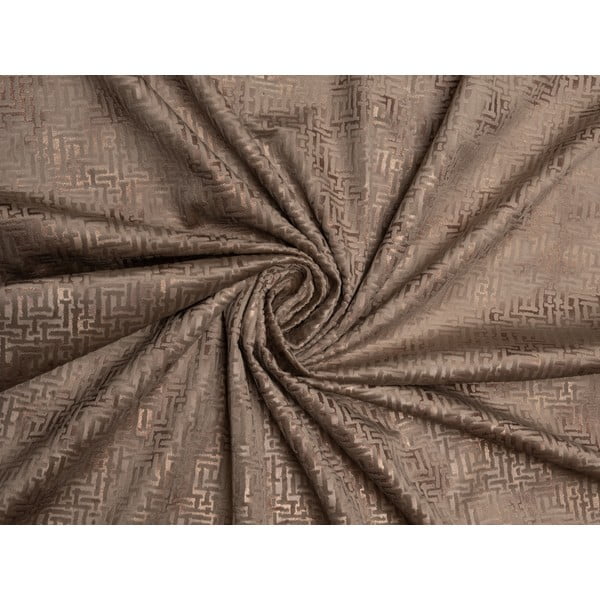 Hnědý závěs 140x260 cm Terra – Mendola Fabrics