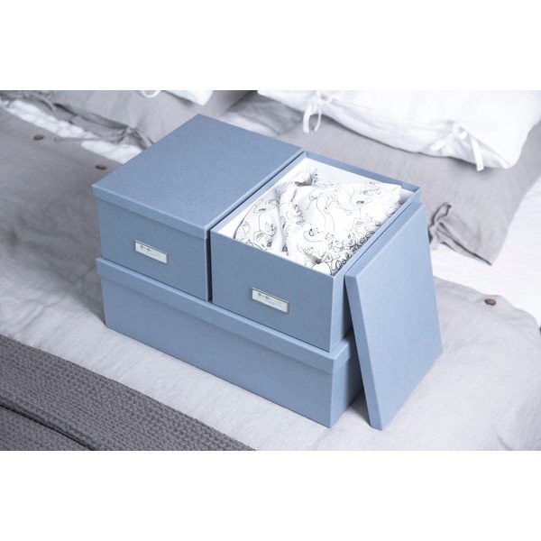 Kartonové úložné boxy s víkem v sadě 3 ks Inge – Bigso Box of Sweden-image-2