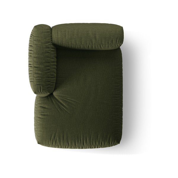 Zelený modul pohovky (levý roh) Martina – Micadoni Home-image-3