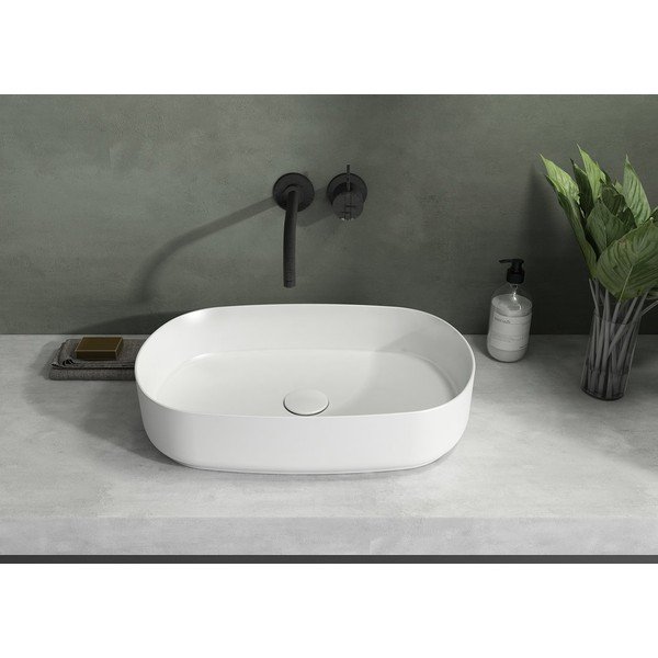Bílé keramické umyvadlo 55x36 cm Infinity Oval – Sapho-image-1