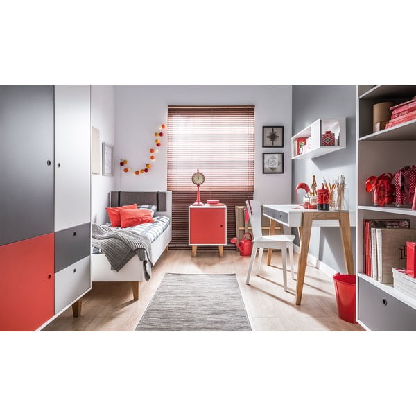 Bílo-šedý pracovní stůl Vox Concept-image-4