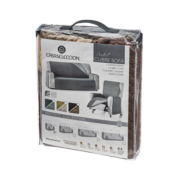 Hnědý ochranný potah na křeslo 55 cm Protect – Casa Selección-image-3
