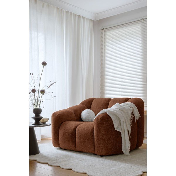 Křeslo v terakotové barvě Shell – Miuform-image-3