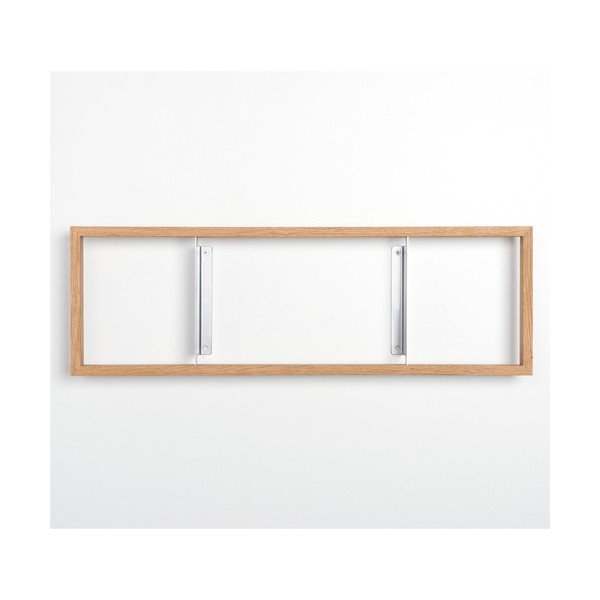 Knižní police z dubového dřeva das kleine b b3, výška 22 cm-image-2