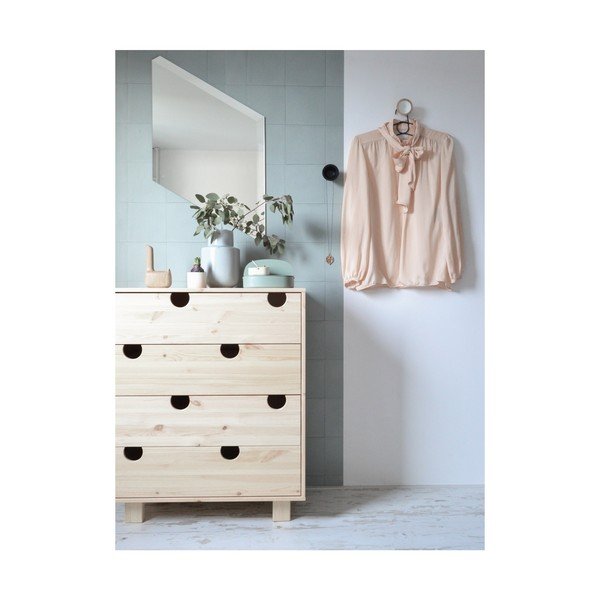 Komoda se čtyřmi zásuvkami Karup Design House Natural/White-image-4