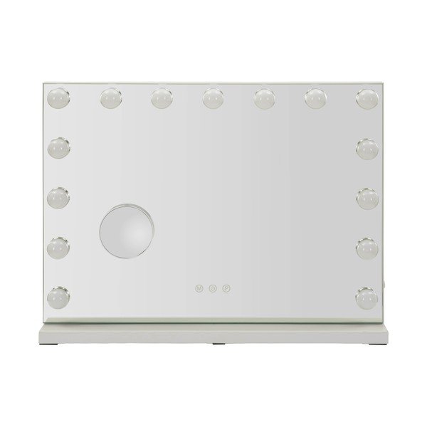 Nástěnné zrcadlo s osvětlením/s poličkou  55x43 cm Hollywood – Mauro Ferretti