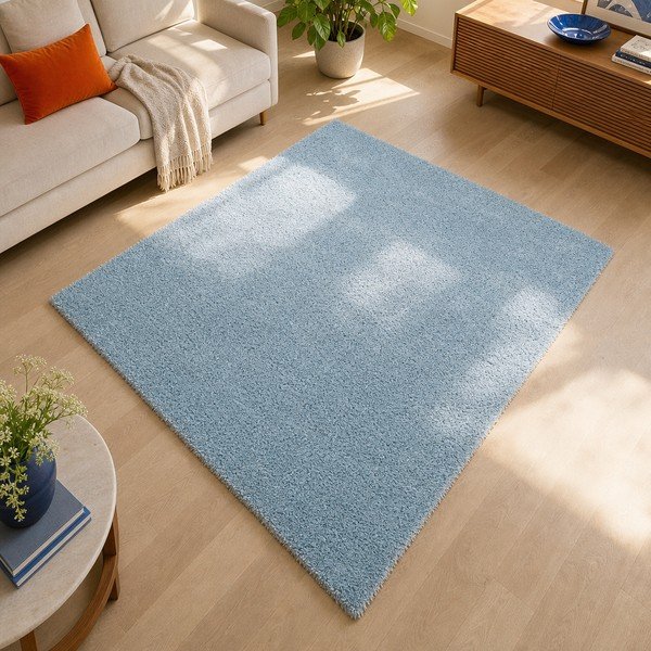 Světle modrý koberec Universal Aqua Liso, 67 x 125 cm-image-1