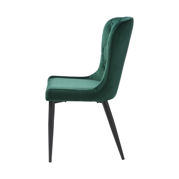 Zelená sametová jídelní židle Granby – Unique Furniture-image-4