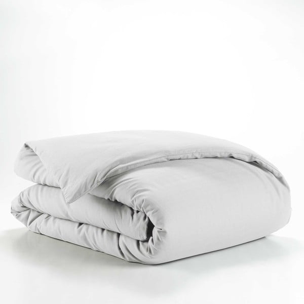 Bílý bavlněný povlak na peřinu na jednolůžko 140x200 cm Lina – douceur d'intérieur-image-2