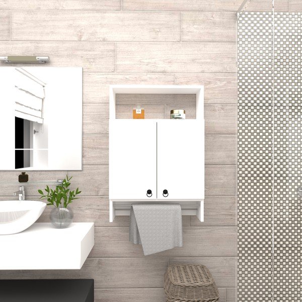 Bílá koupelnová skříňka Puqa Design Beta-image-1