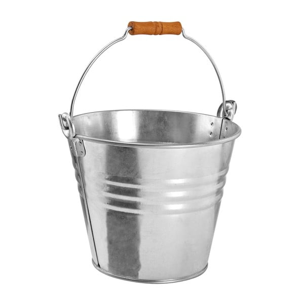 Stříbrný kbelík Butlers Zinc, 8 l