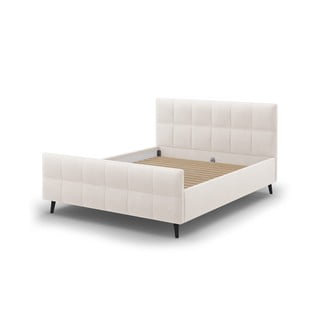 Béžová čalouněná dvoulůžková postel s roštem 140x200 cm Gigi - Micadoni Home