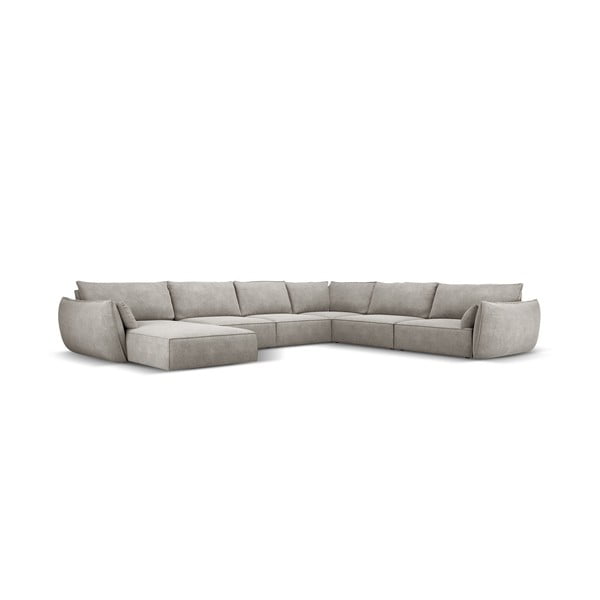 Světle šedá rohová pohovka (pravý roh) Vanda – Mazzini Sofas-image-2