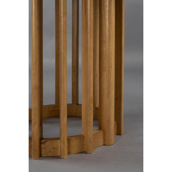 Kulatý jídelní stůl s deskou v dubovém dekoru ø 120 cm Barlet – Dutchbone-image-1