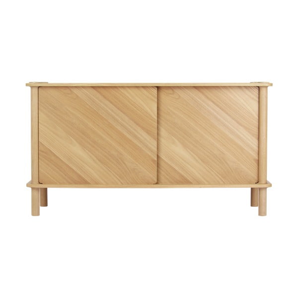 Komoda z dubového dřeva s posuvnými dveřmi v přírodní barvě 135x73,5x48 cm Italic – UMAGE-image-3