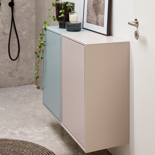 Šedomodrý nástěnný koš na prádlo Laundry Box – ReCollector-image-1