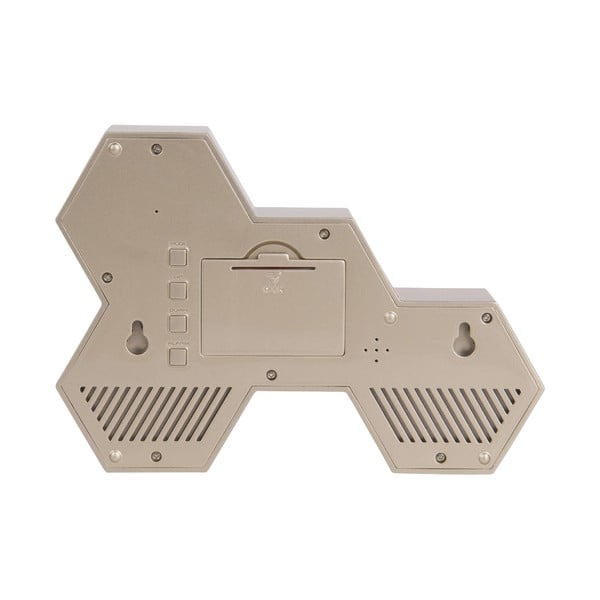 Pogumovaný budík v černo-zlaté barvě Karlsson Six in the Mix-image-1