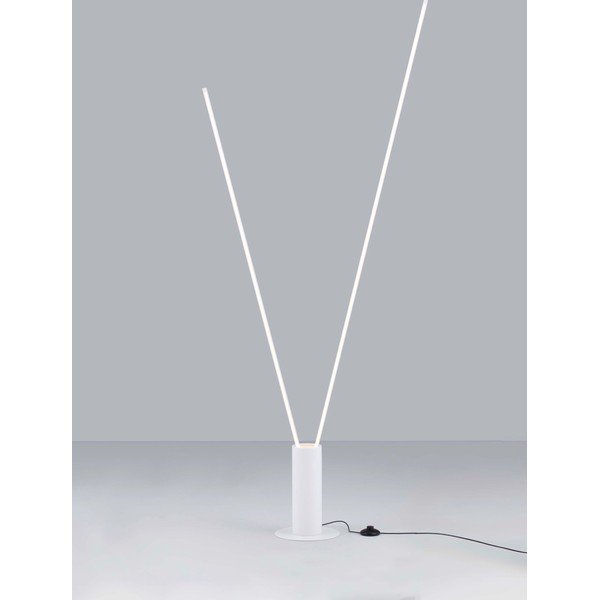 Matně bílá kovová LED stojací lampa s ohybatelnou konstrukcí (výška 181 cm) Kimolia – Nova Luce-image-3