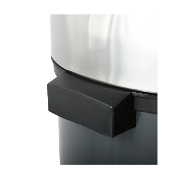 Tmavě šedý dotykový ocelový odpadkový koš 30 l – MSV-image-4