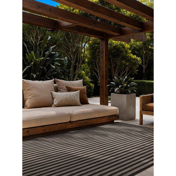 Černý/krémový vnitřní a venkovní koberec 160x230 cm Haringey Linley – Ted Baker-image-1