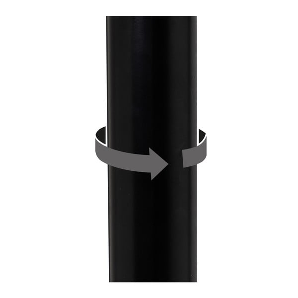 Černé barové židle s nastavitelnou výškou z imitace kůže v sadě 2 ks (výška sedáku 56,5 cm) – Casa Selección-image-4