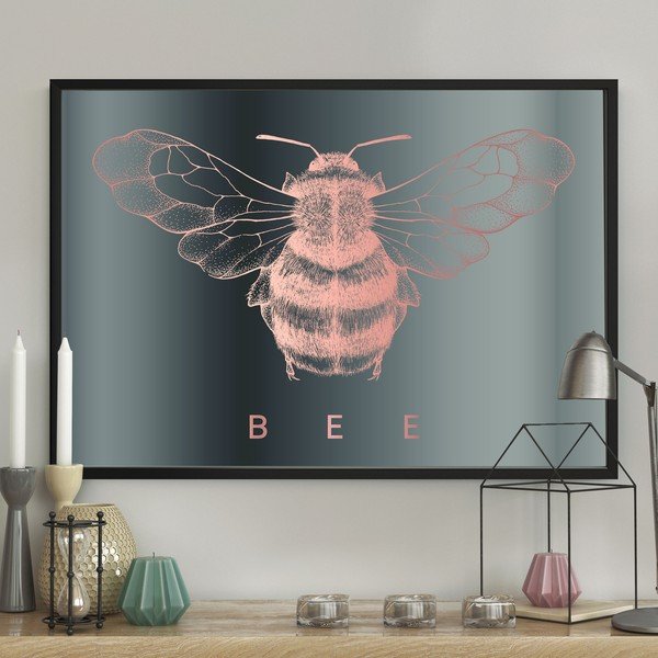Nástěnný plakát v rámu BUMBLEBEE, 40 x 50 cm-image-1