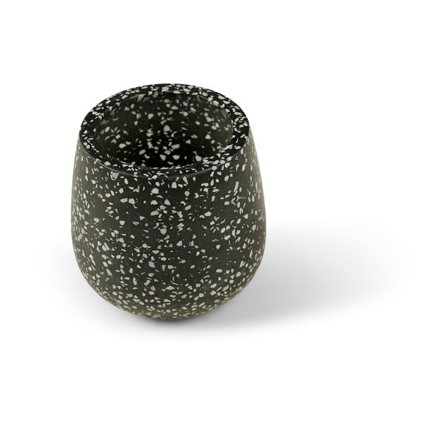 Tmavě šedý květináč Bonami Selection Terrazzo, ø 15 cm-image-1