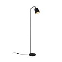 Černá stojací lampa s textilním stínidlem (výška 148 cm) Buddy – Reality