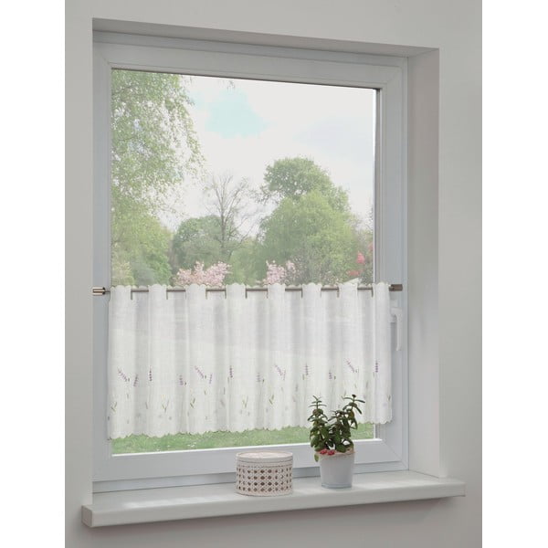 Bílá záclona 135x45 cm Lavender – Sehlbach-image-1